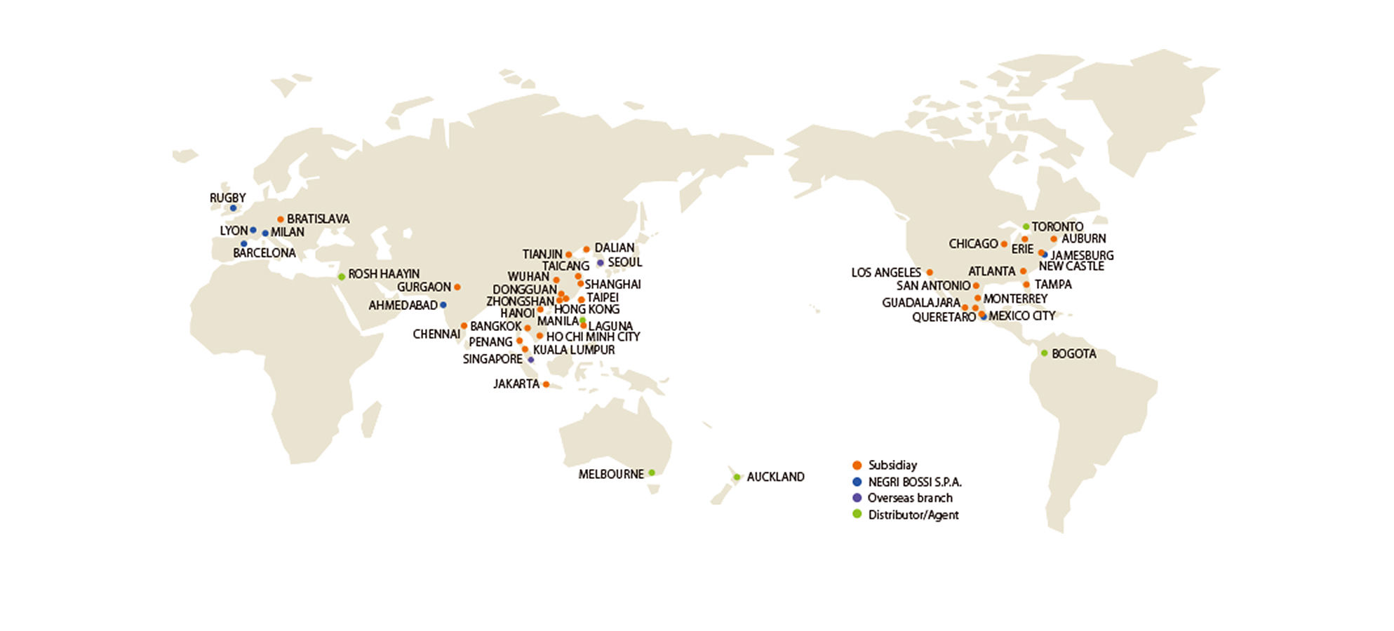 NISSEI overseas locations